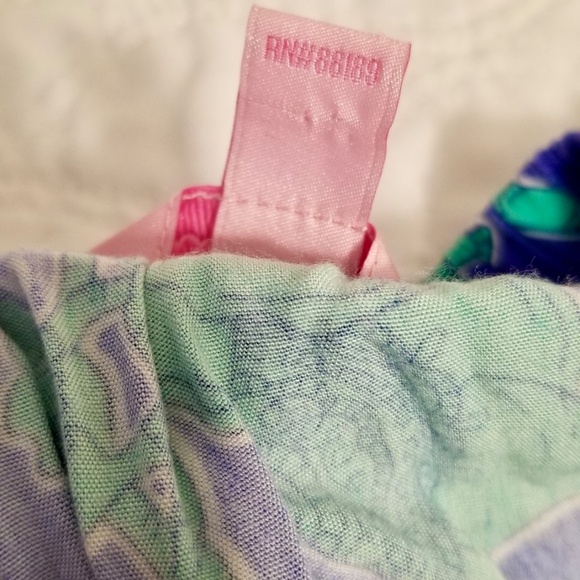 Lilly Pulitzer Strapless Romper w/ Pockets Blue w/ Green Elephants Size L - Picture 6 of 9